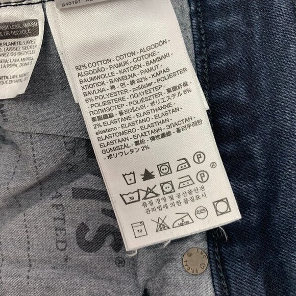 Levis Made & Crafted Jeans Size 27 High Skinny Zip Leg Dark Wash Black Mid Rise - Picture 9 of 13